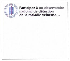 PARTICIPEZ A UN OBSERVATOIRE NATIONAL DE DETECTION DE LA MALADIE VEINEUSE_logo