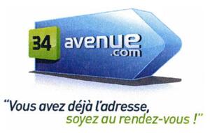 34 AVENUE.COM  VOUS AVEZ DEJA L'ADRESSE, SOYEZ AU RENDEZ-VOUS! _logo