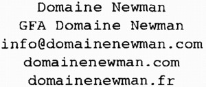 Domaine Newman GFA Domaine Newman info@domainenewman.com domainenewman.com domainenewman.fr_logo
