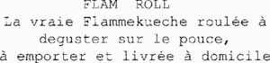 FLAM ROLL La vraie Flammekueche roulée à deguster sur le pouce, à emporter et livrée à domicile_logo