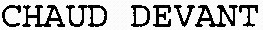 CHAUD DEVANT_logo