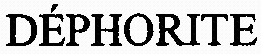 DÉPHORITE_logo