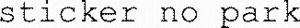 sticker no park_logo