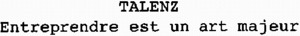 TALENZ Entreprendre est un art majeur_logo