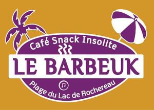 LE BARBEUK CAFE SNACK INSOLITE PLACE DU LAC DE ROCHEREAU_logo
