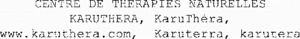 CENTRE DE THERAPIES NATURELLES KARUTHERA, KaruThéra, www.karuthera.com, Karuterra, karutera_logo