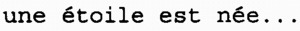 une étoile est née_logo
