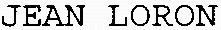 JEAN LORON_logo