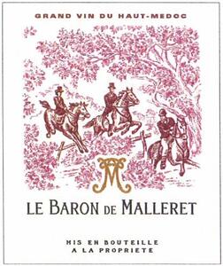 GRAND VIN DU HAUT-MEDOC LE BARON DE MALLERET MIS EN BOUTEILLE A LA PROPRIETE_logo