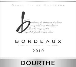DOURTHE BORDEAUX DE CHARME ET DE PLAISIR BIEN EQUILIBRE ET TRES ELEGANT BELLE ROBE ROUGE RUBIS BOUQUET DE FRUITS ROUGES MURS_logo