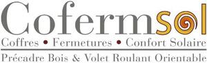 COFERMSOL COFFRES.FERMETURES.CONFORT SOLAIRE PRECADRE BOIS & VOLET ROULANT ORIENTABLE_logo