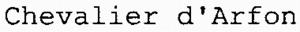 Chevalier d'Arfon_logo