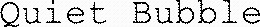 Quiet Bubble_logo