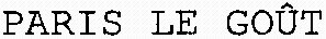 PARIS LE GOÛT_logo