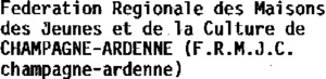FEDERATION REGIONALE DES MAISONS DES JEUNES ET DE LA CULTURE DE CHAMPAGNE-ARDENNE F.R.M.J.C. CHAMPAGNE-ARDENNE_logo