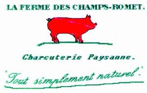 LA FERME DES CHAMPS-ROMET. CHARCUTERIE PAYSANNE. "TOUT SIMPLEMENT NATUREL"_logo