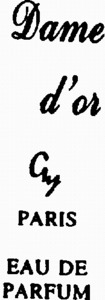 DAME D'OR GY PARIS EAU DE PARFUM_logo