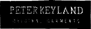 PETER KEYLAND ORIGINAL GARMENTS_logo