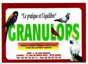 "LE PRATIQUE ET L'EQUILIBRE" GRANULORS_logo