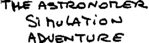 THE ASTRONOMER SIMULATION ADVENTURE_logo