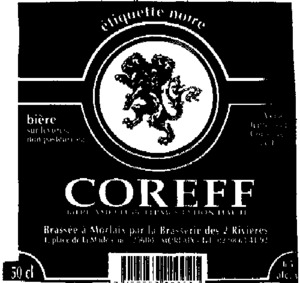 COREFF ETIQUETTE NOIRE BIERE AMBREE DE FERMENTATION HAUTE_logo