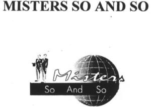 MISTERS SO AND SO_logo
