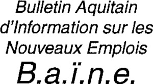 Bulletin Aquitain d'Information sur les Nouveaux Emplois B.a.i.n.e._logo