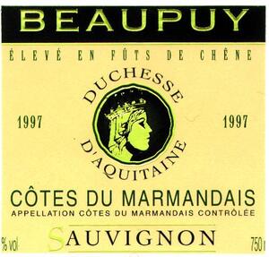 BEAUPUY DUCHESSE D'AQUITAINE ELEVE en Futs de chêne_logo