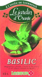 A L'HUILE DE TOURNESOL LE JARDIN D'ORANTE BASILIC LESIEUR_logo