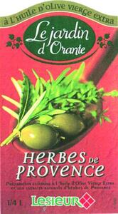 A L'HUILE D'ORANTE VIERGE EXTRA LE JARDIN D'ORANTE HERBES DE PROVENCE LESIEUR_logo