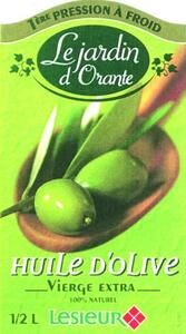 1ERE PRESSION A FROID LE JARDIN D'ORANTE HUILE D'OLIVE VIERGE EXTRA LESIEUR_logo