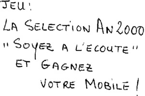 JEU : LA SELECTION AN 2000 " SOYEZ A L'ECOUTE " ET GAGNEZ VOTRE MOBILE !_logo